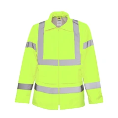 Bosafety Regnjakke Oxford Rw-H440G Hi-Vis Klasse 3