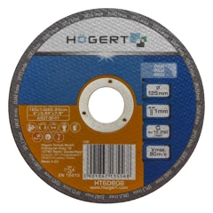 Hogert Slipeskive For Inox, 125 Mm, Ultratynn 1,0 Mm Ht6D606