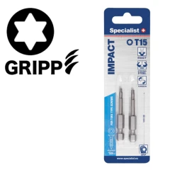 Specialist+ Bits Torx Grip T15 50 Mm 2 Stk