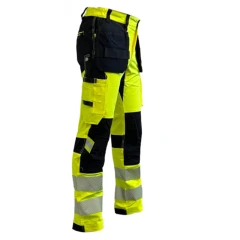Bosafety 4 Vei Full Stretch Arbeidsbukse Tension Plus Hi-Vis Cl2