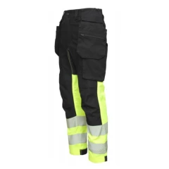 Bosafety Arbeidsbukser Med Elastiske Detaljer Combo Plus Hi-Vis Cl1
