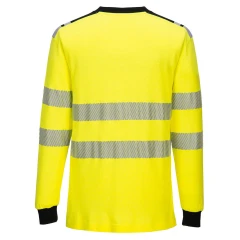Portwest Fr701 - Pw3 Modaflame Langermet T-Skjorte Hi-Vis